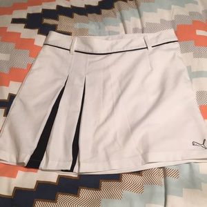 White Puma golf skort